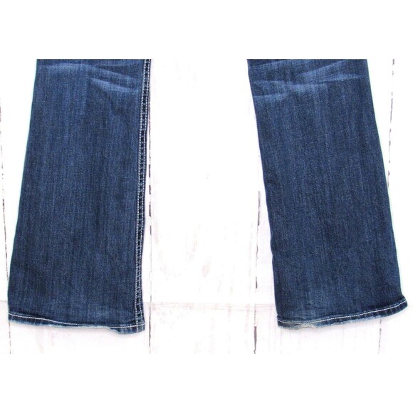 ReRock for Express Women's Bootcut Jeans Low Rise Distressed Medium Wash Size 6R - Picture 7 of 9